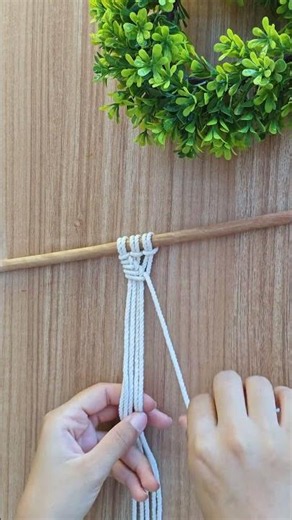 Beautiful Macrame Knot in 60 Seconds | Easy Beginner Tutorial