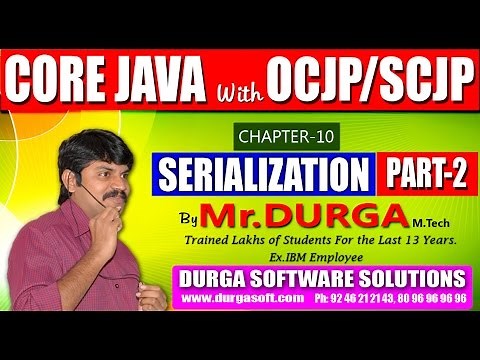 Core Java With OCJP/SCJP-Serialization-Part 2
