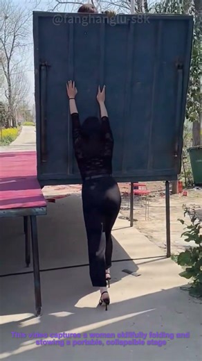 Folding a Portable Stage: Efficiently Stowing a Mobile Performance Platform