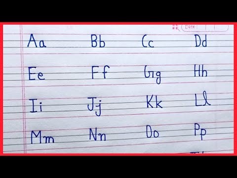 English writing capital letters A-Z | English handwriting | letters ABCD | Print handwriting ABCD