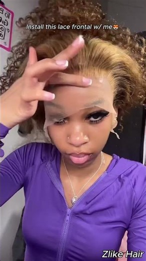 Install this lace frontal with me~😎 #lacefrontalinstall #wiginstalltutorial #highlighthair #wigs