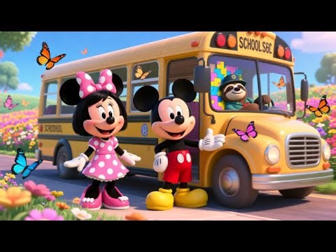 🌸 Minnie Mouse and The Sloth Who Solved a Mystery 🕵️‍♀️🚌 | Fun Kids Poem Adventure