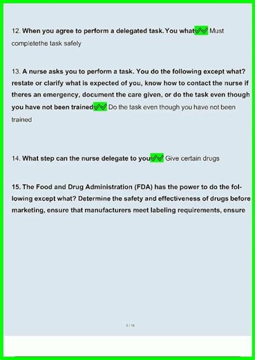 Medication Aide Quizzes and Tests from all units Over 250 Questions and Answers 100 Verified Answers