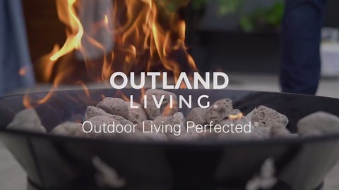 Outland Living Portable Propane Fire Pit, 21-inch, 58,000 BTU with Fire Pit Cover & Carry Kit, Smokeless Gas Firebowl | Perfect for Camping, Patio, Backyard, Tailgating, Deck, RV| Black 863 Cypress