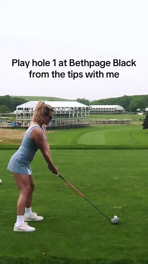 Paige Spiranac's Nervy Tee Shot at Bethpage Black