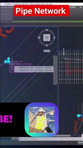 Labelling Pipe Network in Plan View | Create Pipe Network in Autocad Civil 3d #civil3dpipeNetwork