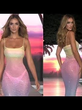 PRISCILLA RICART x MODA MINX Bikini Swimwear Show | Miami Swim Week 2024 | SLOMO 4K Vertical Video