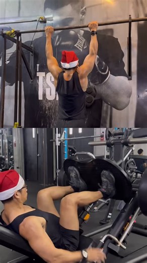 Santa was spotted at Pretty Huge? Looks like Santa traded his sleigh for some gains! #prettyhuge #bgcgym #fitnessph #trainatprettyhuge #holidayworkout | Pretty Huge