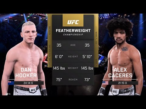EA Sports UFC 5 Gameplay Dan Hooker vs Alex Caceres