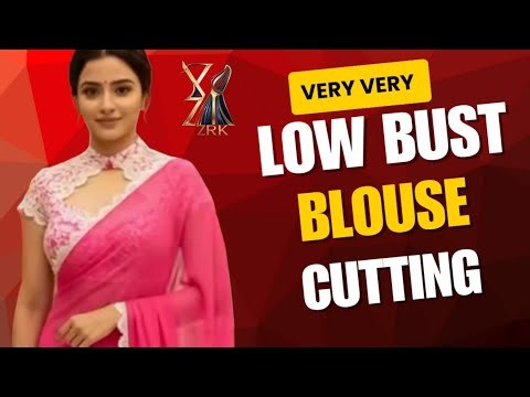 Very Low Bust Blouse Cutting| Perfect Fit for Chest| tailoring Tutorial Hindi