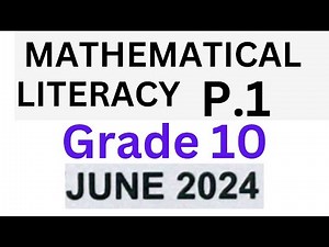 Grade 10 mathematic literacy 2024 memo June exams paper 1 thundereduc
