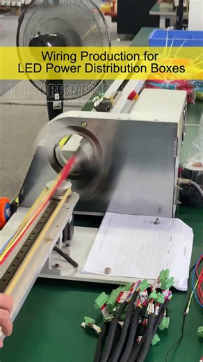 Securing internal wiring in LED power distribution