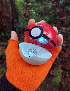 Ring Holder Pokeball Lightup LED Box Prop Gift Poke Ball Loveball Love Wedding Engagement Proposal Geek - Etsy