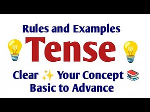 👀📝Tense | Explanation of Tenses with Rules and Examples #english #tense