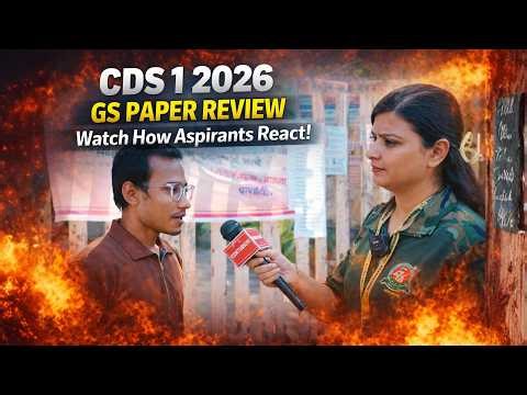CDS 1 2026 GS Paper Review | Students React Outside Exam Hall | Raw Real & Precise Cutoff Prediction