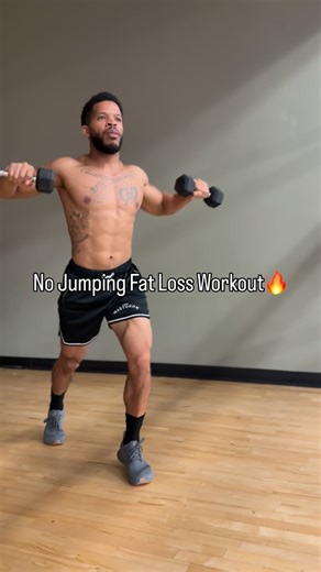 WorthyFitQ on Instagram: "No Jumping Fat Loss Workout‼️ Light Dumbbells Required (5-15 Pounds)✅ Remember To Achieve The Best Results U Must Have A Good Diet For Quicker Results✅ Share & Save✅ #fullbody #fullbodyworkout #fatloss #burnfat #hiit #hiitworkout #cardio #exercise #motivation #fitness #getfit #personaltrainer #reels #explore #viral"