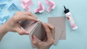 4Pack Corner/Divider Assembly,Clamps Corner Guides Cartonnage Corner Holding Tool (3 mm, 2 mm, 1.5 mm, 1 mm) Wide .for Book Covers, Chipboard Boxes, Dioramas