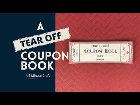 An Easy Coupon Book Tutorial