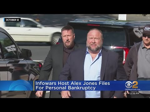 Infowars host Alex Jones files for personal bankruptcy
