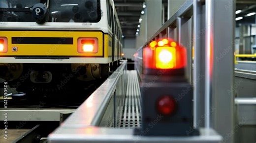 Warning Light Alert Ensuring Safety and Error Prevention in Train Station Operations with Corrective Measures