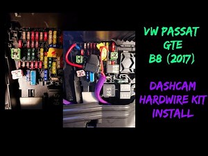VW PASSAT GTE B8 2017 : Dashcam Hardwire Kit Install