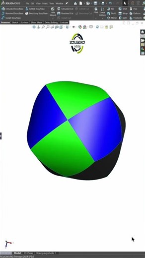 SolidWorks CAD Puzzle | Tri-Cylindrical Solid