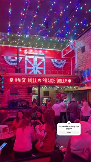 holiday bar craw at Jolene's Honky Tonk #yt #christmas #vlog #youtubeshorts #fun #social