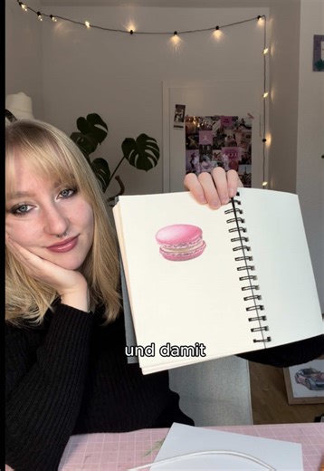 Zeichentutorial für Macarons mit Buntstiften