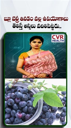 బ్లూ బెర్రీ తినడం వల్ల ఉపయోగాలు తెలిస్తే అస్సలు వదిలిపెట్టరు | Blueberry Health Benefits |CVR Health