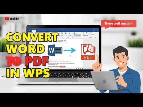 Convert in 1 Click! - how to convert Word to PDF using WPS Office tutorial