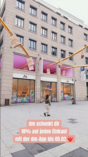 dm schenkt dir 10% auf jeden Einkauf mit der dm-App bis 5.2. ❤