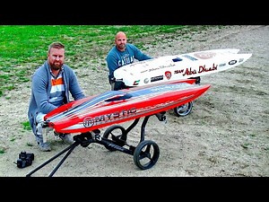 2 HUGE RC POWERBOATS RACE / POWERBOAT OVER 150 KMH !!! / FANTASTIC SPEEDBOATS IN ACTION !!!