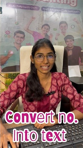 Convert no. Into text ✅🖥️ | easy trick | #viral #computereducation #computer #excel