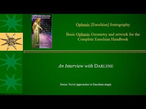 Interview with Darlene about her work exploring Enochian letters and creating fonts