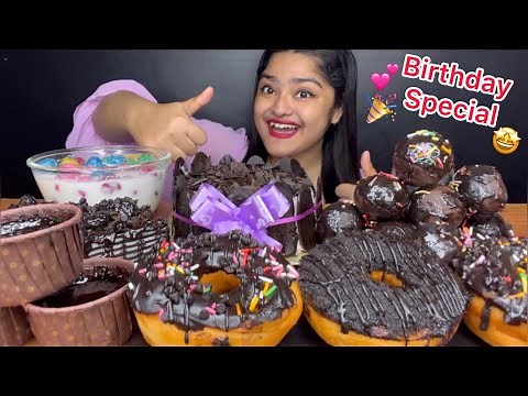 BIRTHDAY SPECIAL 🎉💕 CHOCOLATE CAKE 🎂 CHOCOLATE DONUTS 🍩 CHOCO LAVA CAKE, PASTRIES, CHOCO BOMBS💣