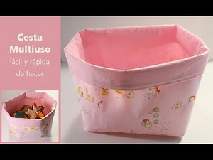 Fabric basket l Multipurpose fabric basket l Easy and quick to make ♥