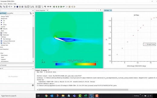 STAR-CCM 2D机翼构建、网格、运行、验证和自动化