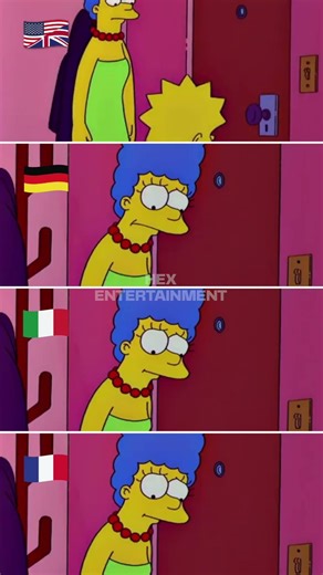 Lisa Rings the Doorbell in different languages #thesimpsons