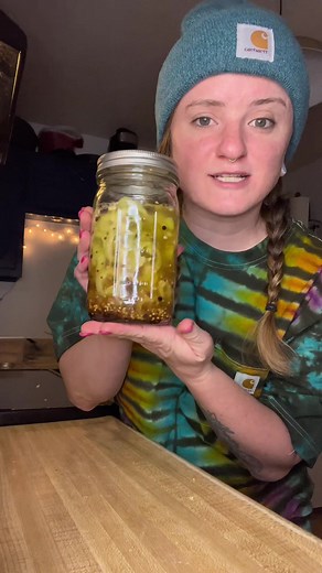 Pickled Hungarian Wax Peppers!! #pickles #pickledpeppers #pickledveggies #homemadepickles #fyp #homemade #food