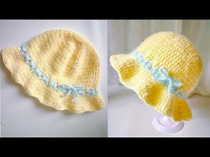 How to Crochet a Bucket Hat ?Easy Wide Brim Hat for Beginners