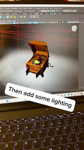 Trying texturing + modeling for the first time #art #model #3dmodeling #beginner