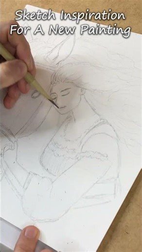 Creating a sketch inspiration for a new oil painting