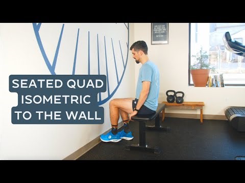 Seated Quad Isometric To The Wall for Runners
