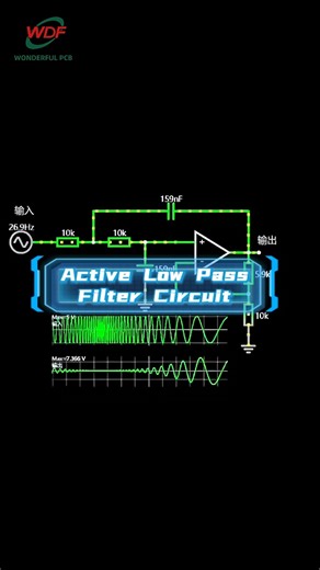 Wonderful PCB on Instagram: "An active low-pass filter circuit uses operational amplifiers and RC networks to effectively suppress high-frequency noise, making it ideal for clean signal conditioning in analog PCB designs. #ActiveFilter #LowPassFilter #AnalogElectronics #CircuitDesign #PCBDesign #SignalProcessing #ElectronicsEngineering #PCBEducation"
