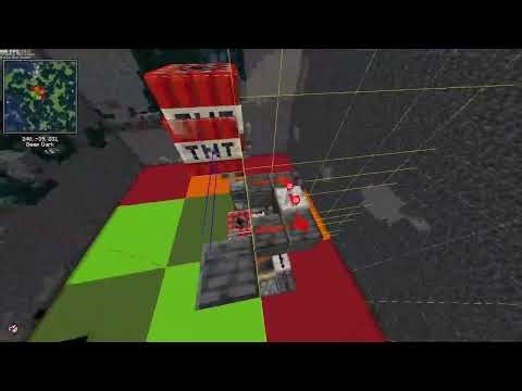 Updated mining cannons for 1.21.10+ [6 stacks ancient debris per hour]