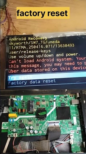Android Tv Recovery Factory data reset not working by remote control #shortvideo#repair #ytshorts