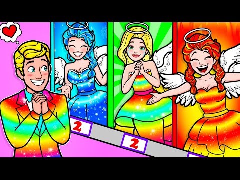 💖Paper Dolls💖 Prince, Don't Choose the Wrong Princess: Rapunzel & Elsa - Rapunzel Compilation 놀이 종이
