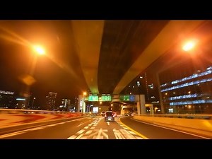 阪神高速1号環状線 夜景ドライブ 2013 Hanshin Expressway Osaka Loop Night Drive Japan
