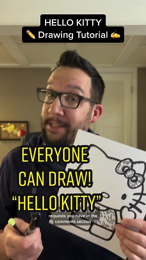 Learn to Draw Hello Kitty with this Step-by-Step Tutorial!