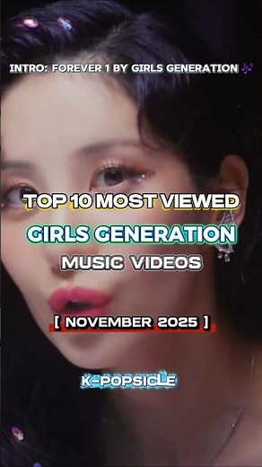 Top 10 Most Viewed Girls Generation MV #kpop #shorts